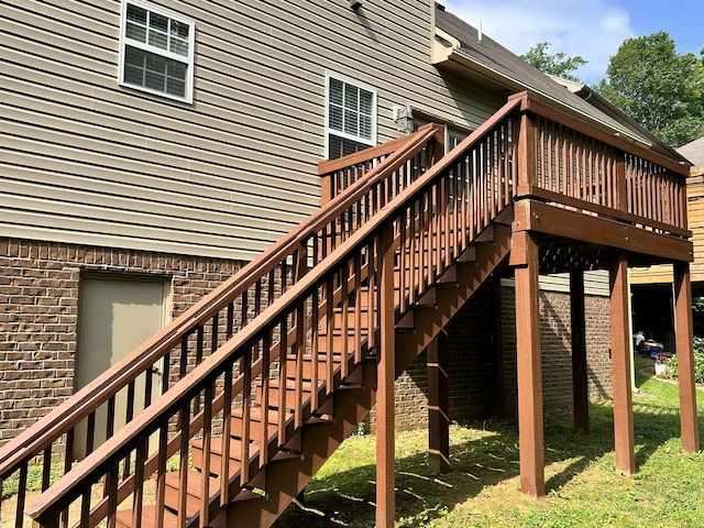2124 Skyglen Trce, Antioch, TN 37013 - deck featuring stairway