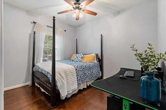 4505 Harding Pike Unit 103, Nashville, TN 37205 - bedroom featuring wood finished floors, baseboards, and ceiling fan