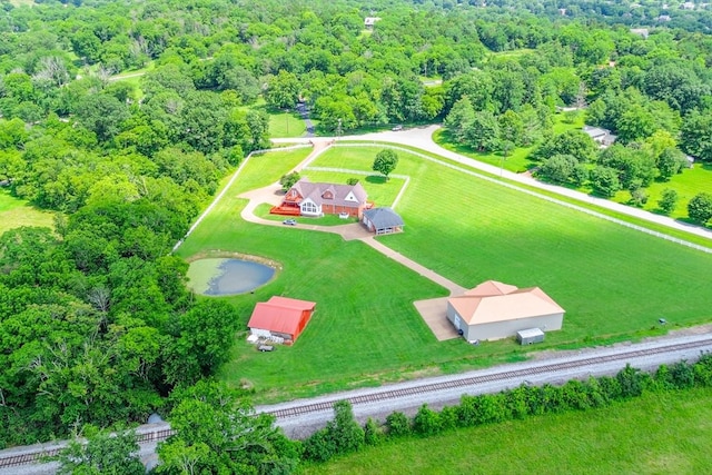 1446 Kittrell Rd, Franklin, TN 37064 - bird's eye view of a heavily wooded area