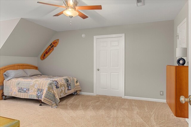 1446 Kittrell Rd, Franklin, TN 37064 - carpeted bedroom featuring a ceiling fan and vaulted ceiling