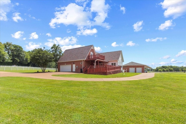 1446 Kittrell Rd, Franklin, TN 37064 - view of front of property with dirt driveway and a wooden deck