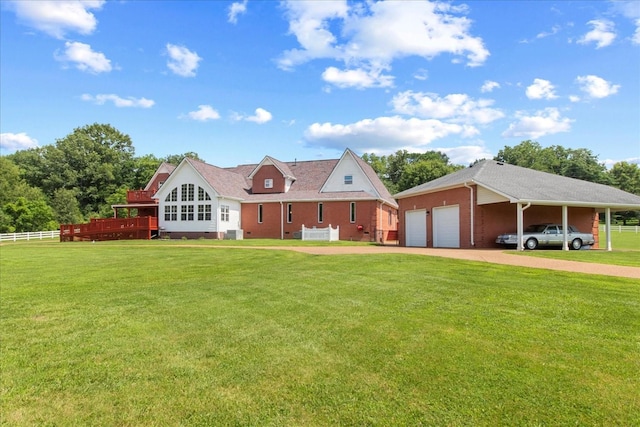 1446 Kittrell Rd, Franklin, TN 37064 - view of front facade featuring driveway, an attached garage, and brick siding