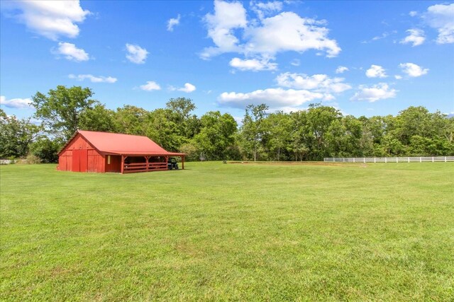 1446 Kittrell Rd, Franklin, TN 37064 - view of yard featuring an outdoor structure and a pole building