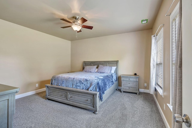 3606 Fairway Fields Ln, Spring Hill, TN 37174 - bedroom featuring carpet, baseboards, and ceiling fan