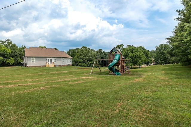 3606 Fairway Fields Ln, Spring Hill, TN 37174 - view of green lawn with a playground