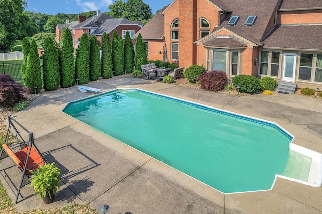 2005 Dunedin Cv, Old Hickory, TN 37138 - view of pool with an outdoor hangout area, a patio, a diving board, and entry steps
