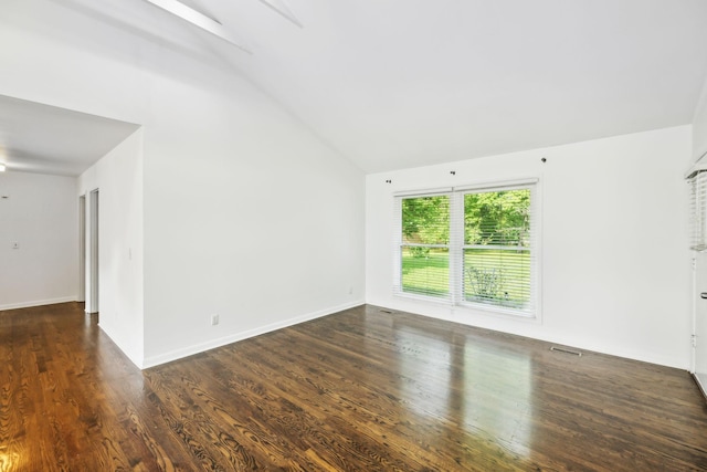 1306 Maymont Dr, Murfreesboro, TN 37130 - spare room with lofted ceiling and wood finished floors