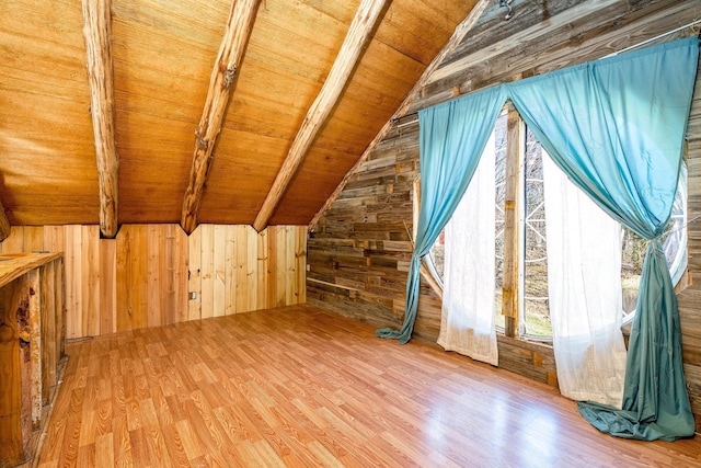 6720 Parker Rd, Lyles, TN 37098 - additional living space featuring wood finished floors, wood walls, and wooden ceiling