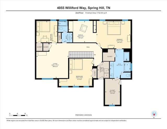 4055 Williford Way, Spring Hill, TN 37174 - property floor plan