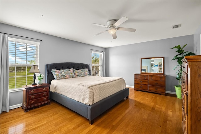 4055 Williford Way, Spring Hill, TN 37174 - bedroom featuring light wood-style flooring, baseboards, and ceiling fan