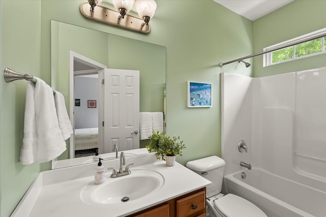 4055 Williford Way, Spring Hill, TN 37174 - full bathroom featuring vanity, shower / bathtub combination, and toilet