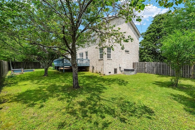 4055 Williford Way, Spring Hill, TN 37174 - view of yard featuring a deck and central air condition unit