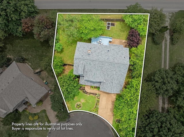 4055 Williford Way, Spring Hill, TN 37174 - aerial view of property and surrounding area with property parcel outlined