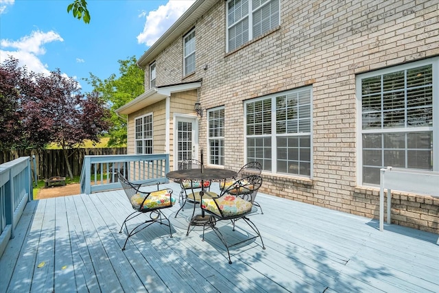 4055 Williford Way, Spring Hill, TN 37174 - deck featuring a fenced backyard and outdoor dining area