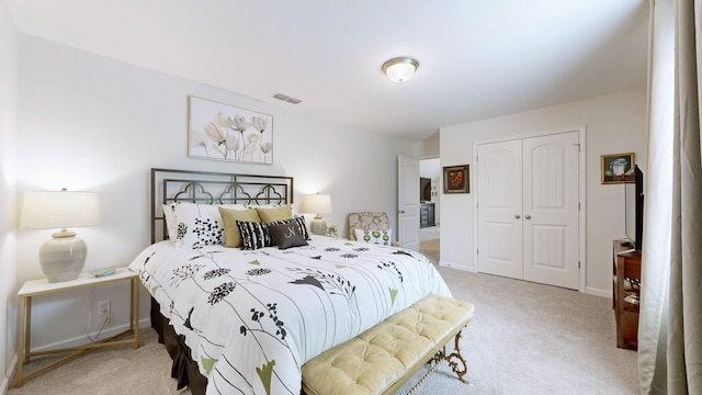 3632 Stormy Ln, Rockvale, TN 37153 - bedroom with light carpet, a closet, and baseboards