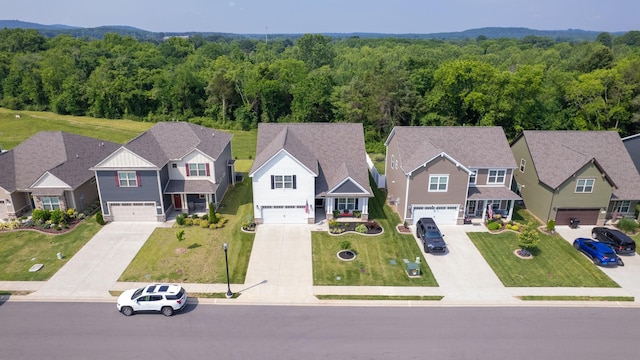 3632 Stormy Ln, Rockvale, TN 37153 - aerial view of residential area featuring a forest