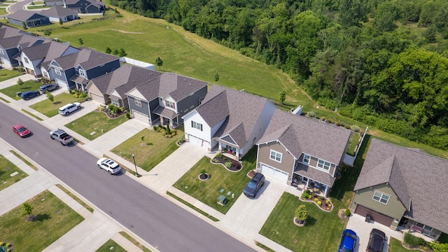 3632 Stormy Ln, Rockvale, TN 37153 - aerial perspective of suburban area with a forest