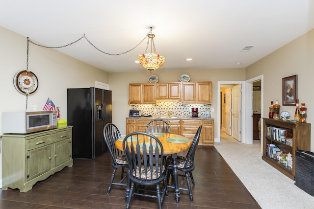 1414 Bernard Way, Franklin, TN 37067 - dining room featuring dark wood-type flooring and recessed lighting