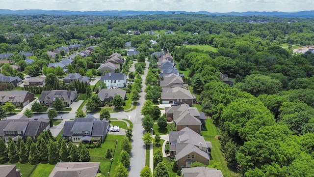 1414 Bernard Way, Franklin, TN 37067 - aerial view of residential area with a heavily wooded area