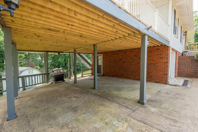 711 Hurricane Hill Dr, Waynesboro, TN 38485 - view of patio with stairway and an attached carport
