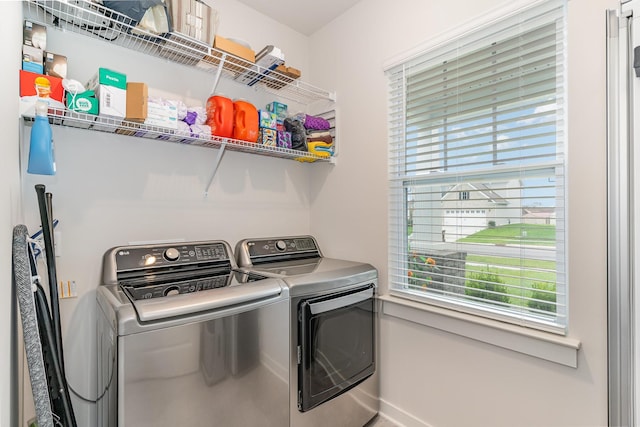 120 Ravens Crest Ave, Mount Juliet, TN 37122 - washroom with independent washer and dryer, plenty of natural light, and baseboards