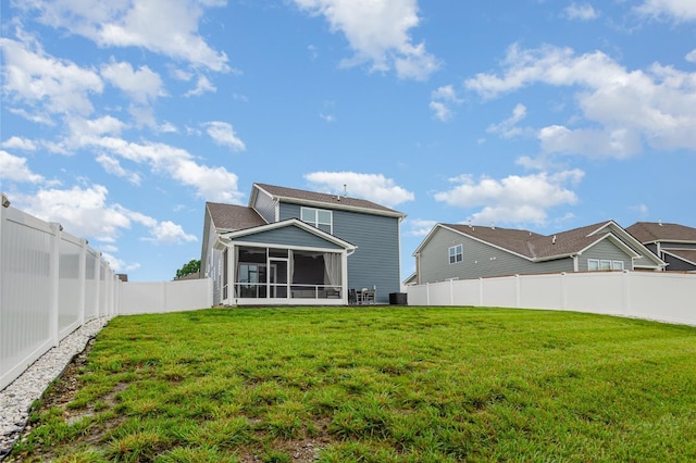 120 Ravens Crest Ave, Mount Juliet, TN 37122 - back of property with a sunroom and cooling unit