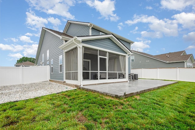 120 Ravens Crest Ave, Mount Juliet, TN 37122 - rear view of property featuring a patio area and a sunroom