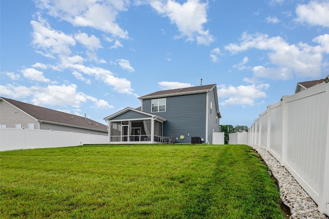120 Ravens Crest Ave, Mount Juliet, TN 37122 - back of property with a sunroom and central air condition unit