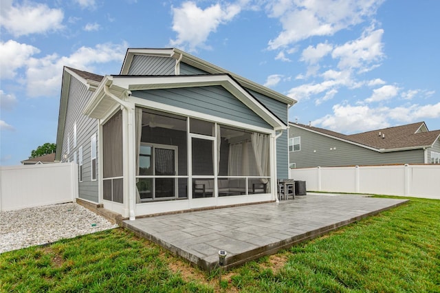 120 Ravens Crest Ave, Mount Juliet, TN 37122 - back of house with a sunroom and a patio area