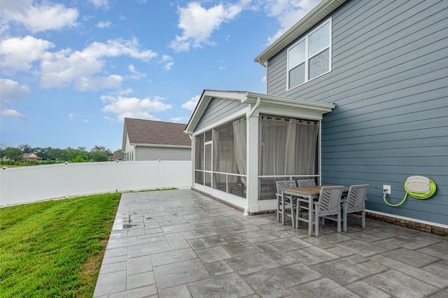 120 Ravens Crest Ave, Mount Juliet, TN 37122 - view of patio featuring a sunroom