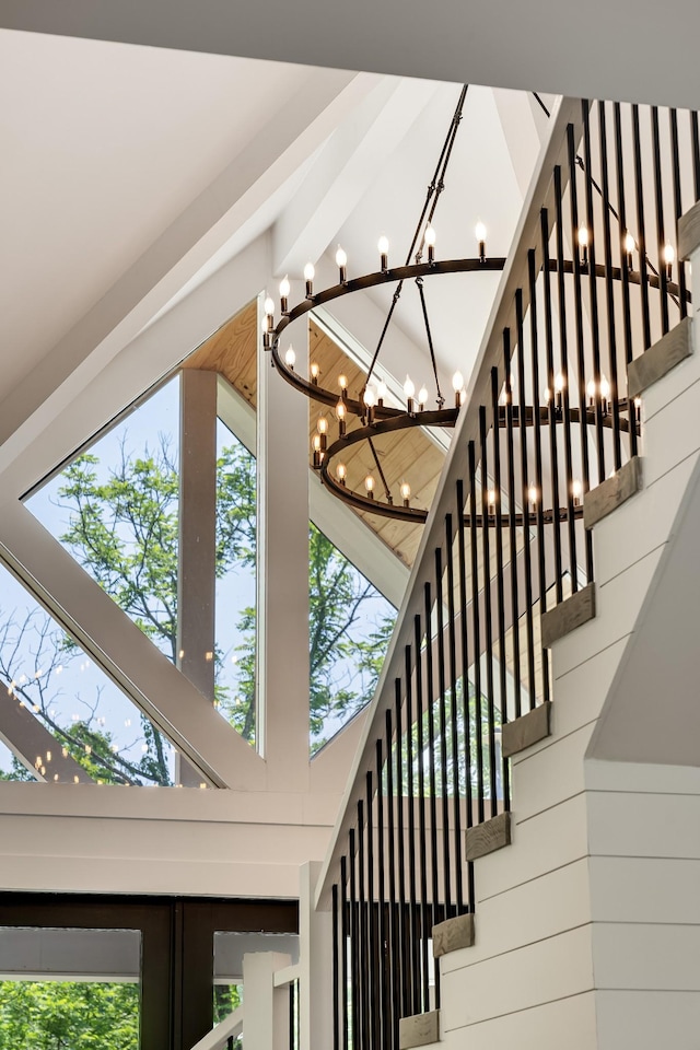 407 Hogans Branch Rd, Goodlettsville, TN 37072 - staircase with a towering ceiling and healthy amount of natural light