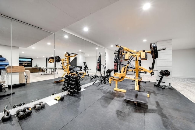 407 Hogans Branch Rd, Goodlettsville, TN 37072 - workout area featuring recessed lighting