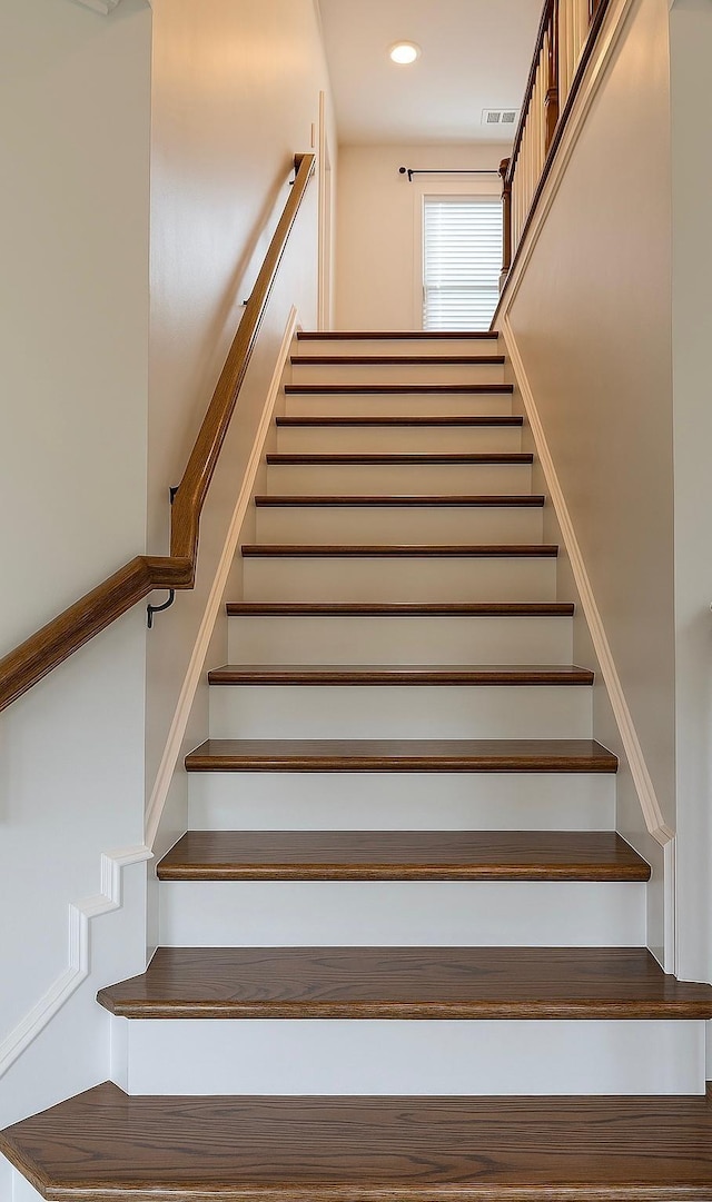 213 Rosemary Way, Mount Juliet, TN 37122 - staircase featuring recessed lighting