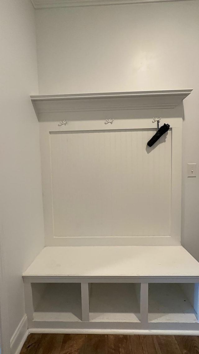 213 Rosemary Way, Mount Juliet, TN 37122 - mudroom featuring baseboards and dark wood-style flooring