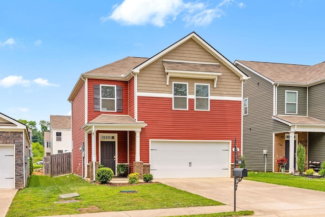 148 Victory Cir, Ashland City, TN 37015 - view of front facade with concrete driveway and a garage