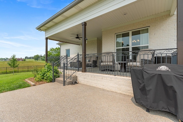 290 Academy Rd, Lebanon, TN 37087 - view of patio with a ceiling fan