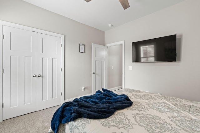 290 Academy Rd, Lebanon, TN 37087 - carpeted bedroom featuring a closet and a ceiling fan