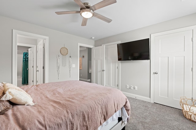 290 Academy Rd, Lebanon, TN 37087 - bedroom featuring carpet, baseboards, and a ceiling fan