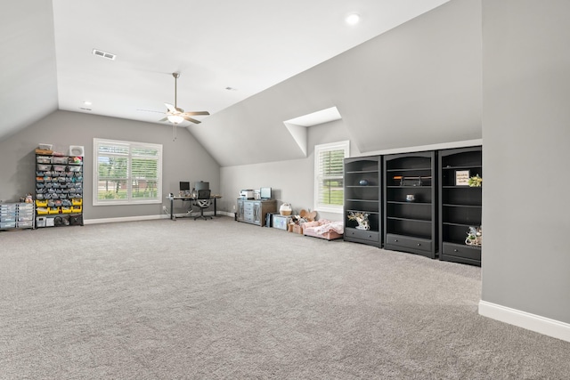 290 Academy Rd, Lebanon, TN 37087 - additional living space with plenty of natural light, carpet flooring, vaulted ceiling, and baseboards