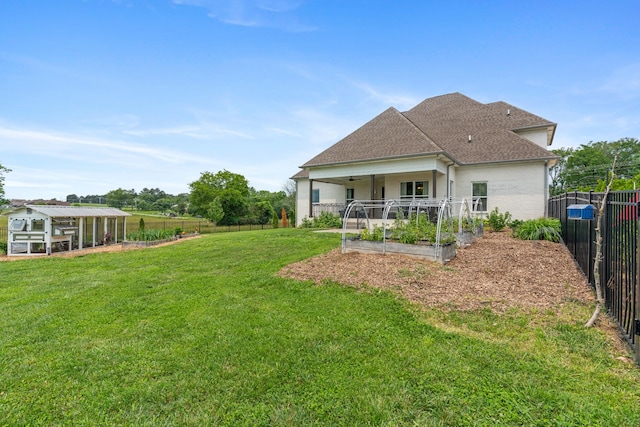 290 Academy Rd, Lebanon, TN 37087 - back of house with a garden and a shingled roof