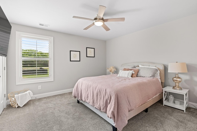 290 Academy Rd, Lebanon, TN 37087 - bedroom with carpet, baseboards, and a ceiling fan