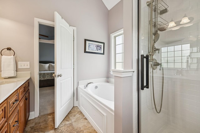 2090 Lequire Ln, Spring Hill, TN 37174 - full bath with a shower stall, a bath, ensuite bathroom, and vanity