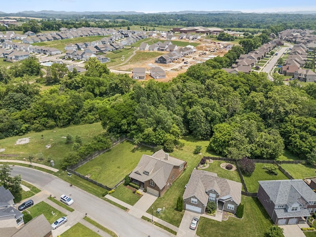 2090 Lequire Ln, Spring Hill, TN 37174 - aerial view of property and surrounding area with nearby suburban area