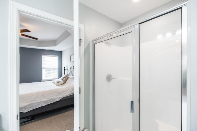 1110 Colonel Reuben Searcy Ct, Murfreesboro, TN 37129 - full bath with ensuite bathroom, a shower stall, and ceiling fan