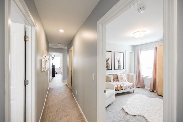 1110 Colonel Reuben Searcy Ct, Murfreesboro, TN 37129 - hallway featuring light carpet and baseboards