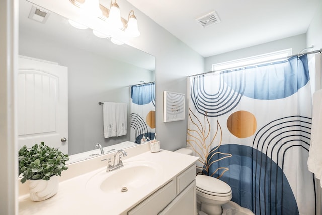 1110 Colonel Reuben Searcy Ct, Murfreesboro, TN 37129 - bathroom featuring toilet, vanity, and a shower with curtain