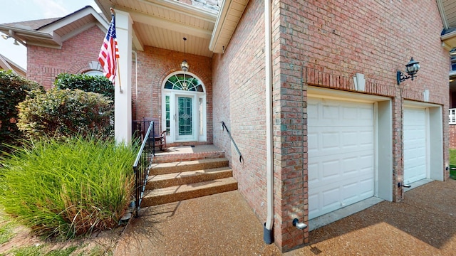 4015 Sleepyhollow Way, Mount Juliet, TN 37122 - property entrance with brick siding, an attached garage, and driveway