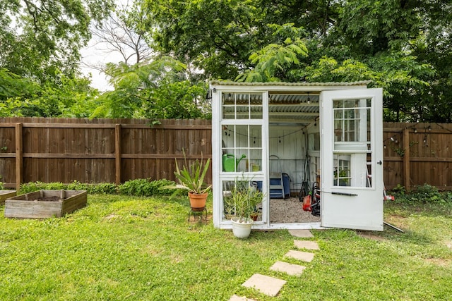 102 Lyle Ln, Nashville, TN 37210 - view of outbuilding with a garden