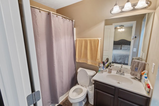 2541 Jackalope St, Murfreesboro, TN 37130 - bathroom featuring toilet, vanity, and a shower with shower curtain