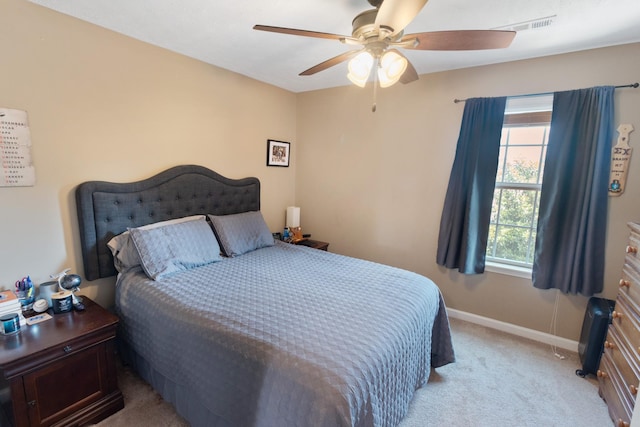 2541 Jackalope St, Murfreesboro, TN 37130 - bedroom with light carpet, baseboards, and a ceiling fan